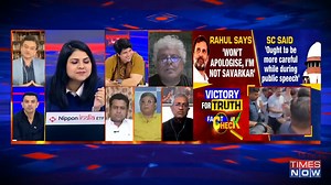 SC hasn't overturned the lower court's order yet. RaGa is a hypocrite & a liar: Dr. Anand Ranganathan, Author on the defamation case against RaGa. #TheNewsHour | #SwatiJoshi | TIMES NOW