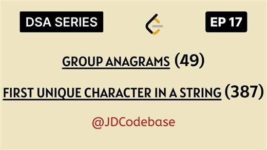 JavaScript DSA Problems Solved: Group Anagrams Unique Character | Jatin Dhamija posted on the topic | LinkedIn