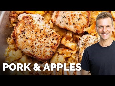 Pork Chops with Quick Applesauce | Super Easy Dinner!