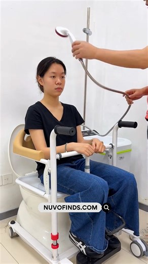 Elderly Home Safety on Instagram: "This hydraulic patient lift is the helping hand every caregiver needs. It effortlessly transfers patients from the bed to the toilet without any strain. ✅ 180° Easy Open Design ✅ Smooth Hydraulic Lift ✅ Safe & Dignified Transfer Save your back and improve their comfort. Tap ‘Save’ so you don’t lose this! 💾 #caregiver #backpainrelief #patientlift #homecare #nursehack mobilityaid"