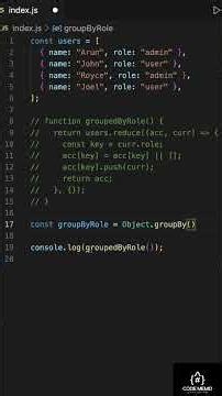 20/100 Javascript interview questions | object methods| ECMA2024 | groupby method | make a group