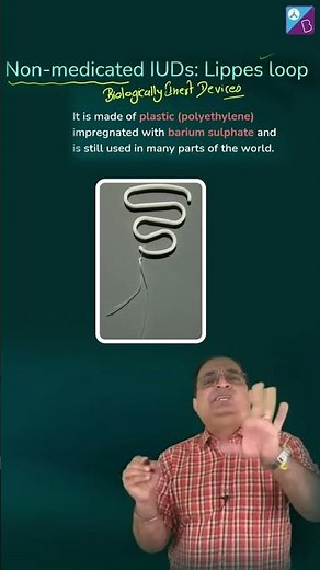 Non- Medicated IUDs (Lippes Loop) - Contraceptive Methods class 12 Biology Concept | NEET 2023 Exam