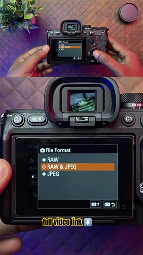 Sony a7iv Best File Format 🔥📷 #photography #cameratips #mdsphotography #camerasetting