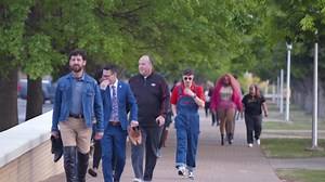 Members of the campus community participated in the "Walk a Mile in Her Shoes" earlier this week to raise awareness and take a stand against sexual violence. | Arkansas State University