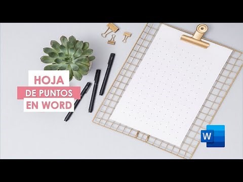 COMO HACER HOJA DE PUNTOS EN WORD