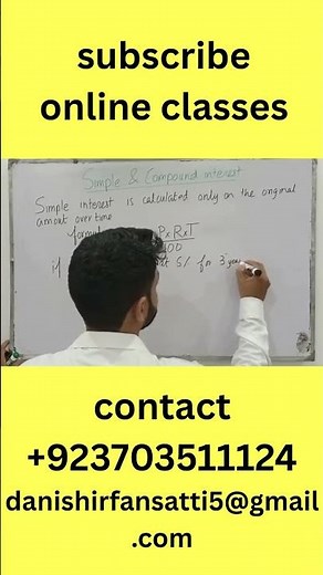 💰 Simple Interest Explained with Example#SimpleInterest #MathsMadeEasy #InterestCalculation