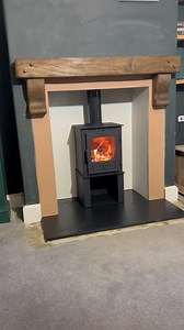 ESSE 1 with a log store completed today in Ripon with a new bespoke oak beam & corbels 🔥 @esse1854 #esseone #esseyorkshire #essespecialist #woodburning #timelapse | Scotts Arms Stoves