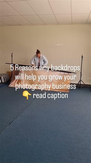 5 Reasons why backdrops will help you grow your photography business: 1