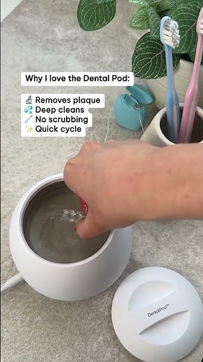 Never brush your retainer again with the Dental Pod, the most effective cleaning solution for home🩵