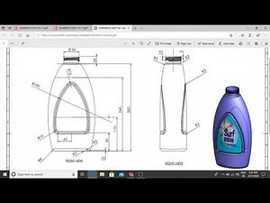 Solidworks Tutorials| Plastic Bottle Design In Solidwork