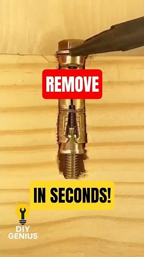 Easy Trick! Removal of Anchor Bolt Without Damage #lifehacks #diy #shorts