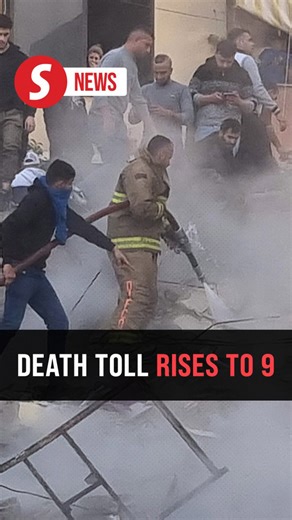 Residential building collapses in Lebanon's Tripoli