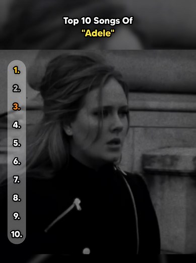 Top 10 Songs of Adele #ilovemusicid #top10 #adele #music #fyp | someone like you