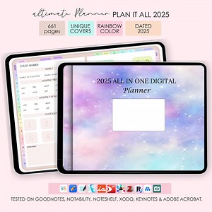 2025 All-in-one Digital Planner | PDF Download for Daily, Weekly & Monthly Planning - Etsy Canada