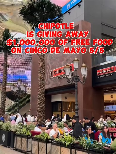 🎉 FREE Chipotle for Cinco de Mayo! 🌯 On May 5 at 3 PM PST, Chipotle is giving away 50,000 free burritos through their new Roblox game www.roblox.com/chipotle Plus, from May 3–5, use code CINCO25 on the Chipotle app or website to get free chips & Queso📱🧀 Don’t miss out—like & share this with friends so everyone can enjoy these deals! For more free food offers, click the link in my bio.🚀 #chipotle #cincodemayo #freefood #roblox #burrito #chipotledeals #freeburrito #foodie #foodiefinds #dealel