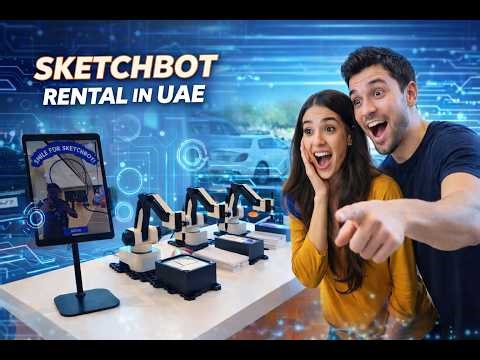 AI Robot Draw Live Guest Portraits