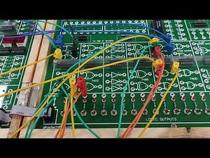 Demonstration of 74XX series IC based Experiments on Digital Trainer Kit