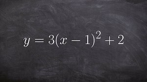 How to write an equation from vertex form to standard form