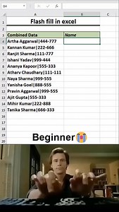 Flash fill in excel 💯 #exceltutorial #exceltips #exceltricks #spreadsheets | Time to Office