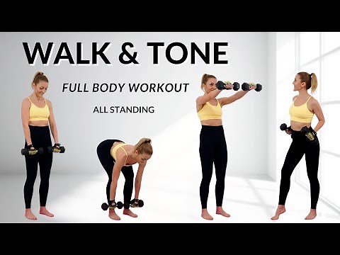 🔥37 Min WALK & TONE Dumbbell Workout🔥Burn Fat & Build Muscle🔥Full Body Compound Moves🔥