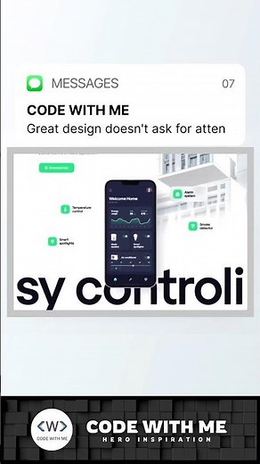 Great Design Doesn't Ask for Attention 🎨 | UI/UX Design Inspiration #shorts
