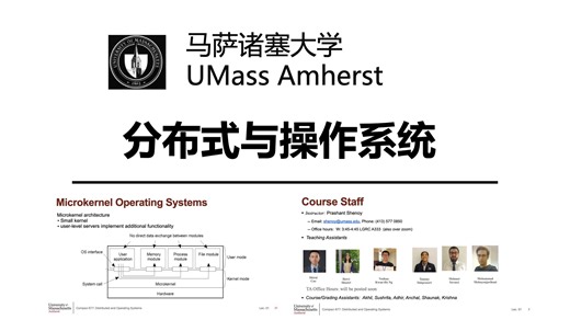 【马萨诸塞大学 • 中英】分布式与操作系统 Umass Compsci 677（Distributed and Operating Systems 2024）