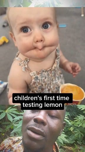 children's first time testing lemon Lol very funny reactions 🤣 #viralpost2025 #everyoneシ゚ #fypviralシ #facebookviral #funnymoments #children #tuesdaynight | Philip Emmytv