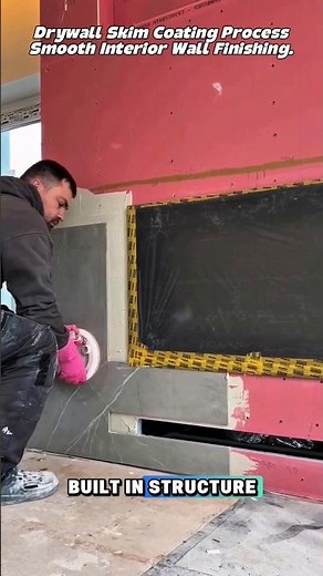 Drywall Skim Coating Process | Smooth Interior Wall Finishing.