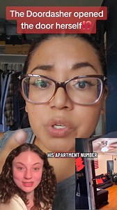 The Doordasher opened the door herself⁉️ #doordash #doordashdrama #deliverydriver #doordasher | Alma Rose