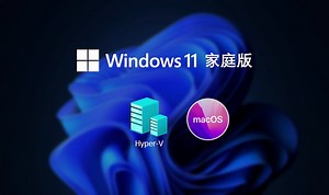Windows11家庭版安装Hyper-V和苹果MacOS系统