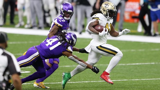 Alvin Kamara HUGE 40-yard TD run | Saints-Vikings Highlights