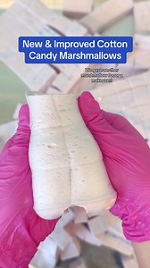 Our Cotton Candy Marshmallows are now dye-free & even more delicious #xomarshmallow #marshmallows #cottoncandy #oddlysatisfying #tiktoksweets #glutenfree #dyefree | XO Marshmallow