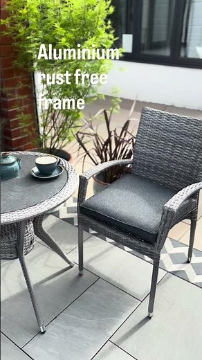 Elegant Outdoor Dining: Bramblecrest Iris Bistro Set Tour #gardenfurniture #garden