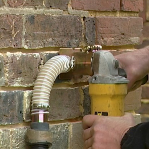 How to remove the mortar between bricks the easy way with Morta Sortas Diamond Coated Mortar Rake and Crosshead TCT Tipped Masonry Drill. #diy #homeimprovement #construction | Skill Builder