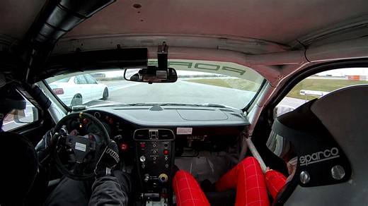 Onboard Porsche GT3 Cup testing the limits under full power