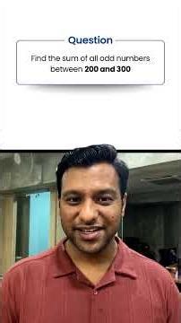 Quick Trick to Find Sum of Odd Numbers! Try the Even Numbers Question Too