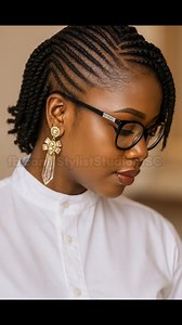 842K views · 6.9K reactions | Clean side-part feed-in cornrows with precise scalp lines, tapering into short coils. A polished, professional profile that highlights the braid pattern and natural sheen. ✨ #cornrowstyles | Stylist Studio | Facebook