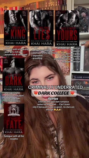 Criminally Underrated dark College/ dark romance series 🤌😫🫠🫠 #darkcollegeromance #darkbookrecs #darkromancebooksoftiktok #darkromancebooktok #darkromancereaders @Khai Hara