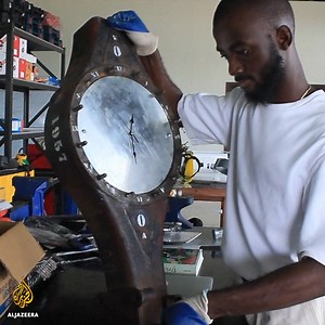 631K views · 3K reactions | Meet the man turning Ghana's toxic 40,000 tonnes of e-waste into art. | Al Jazeera English | Facebook