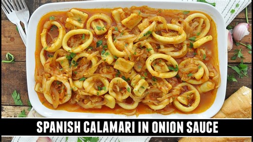 Better than fried calamari: Spanish calamari in onion sauce recipe