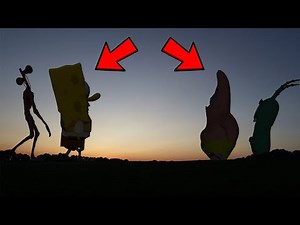 Siren Head VS Spongebob VS Patrick VS Plankton.. *CAUGHT ON CAMERA..!*