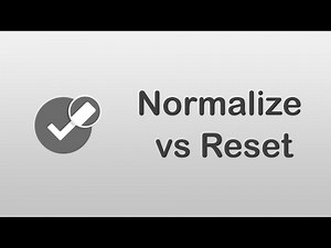 [ Arabic Tutorials ] Normalize vs Reset and What Is better?