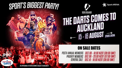 1.1K views | Who’s heading to the 2025 New Zealand Darts Masters in August?  ️ Selling fast! Get your tickets from Ticketmaster New Zealand - bit.ly/darts-2025 | Spark Arena | Facebook