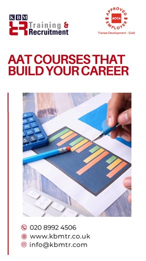 Enrol in AAT Level 2–4 Accounting Courses today. Gain real-world knowledge and recognised qualifications. #accounting #AAT #Training #CareerStart #Finance | KBM Training & Recruitment UK