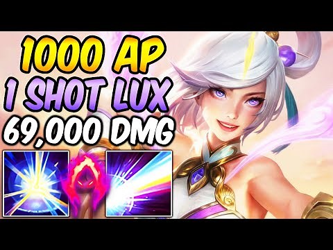 1000 AP ONE-SHOT LUX | 69,000 DAMAGE | New Best Build & Runes | League of Legends