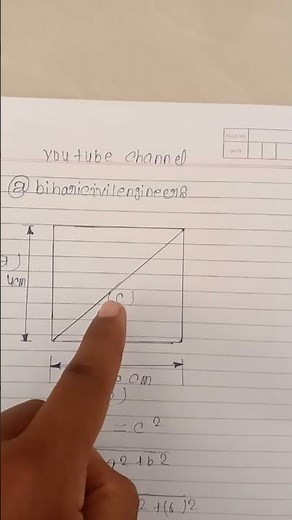 How to calculate diagonal of a rectangular.