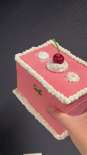 cake box 🎂🍰#craft #diy #grunge #cakebox #roominspo | Box Cake