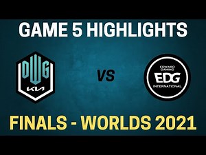 DK vs EDG Highlights - Game 5 - Finals - Worlds 2021
