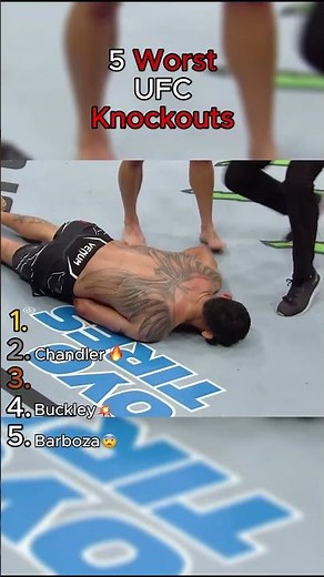 5 Worst UFC Knockouts😱