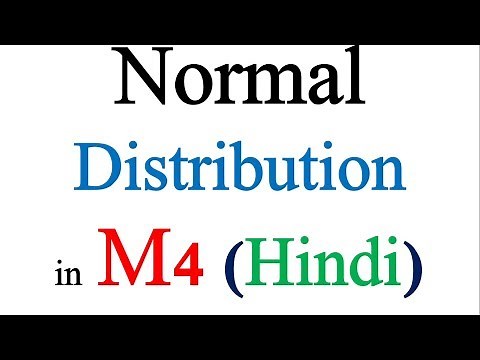 Normal Distribution in Hindi | Maths 4 tutorials